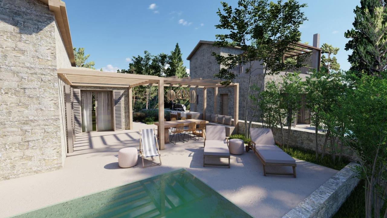 Papadria Villas - Modern Luxury Villas Near Kathisma Beach Tsoukaládhes Eksteriør billede
