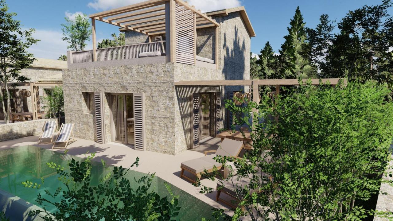 Papadria Villas - Modern Luxury Villas Near Kathisma Beach Tsoukaládhes Eksteriør billede